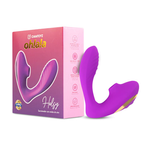 VIBRADOR  SUCCIONADOR 2 EN 1